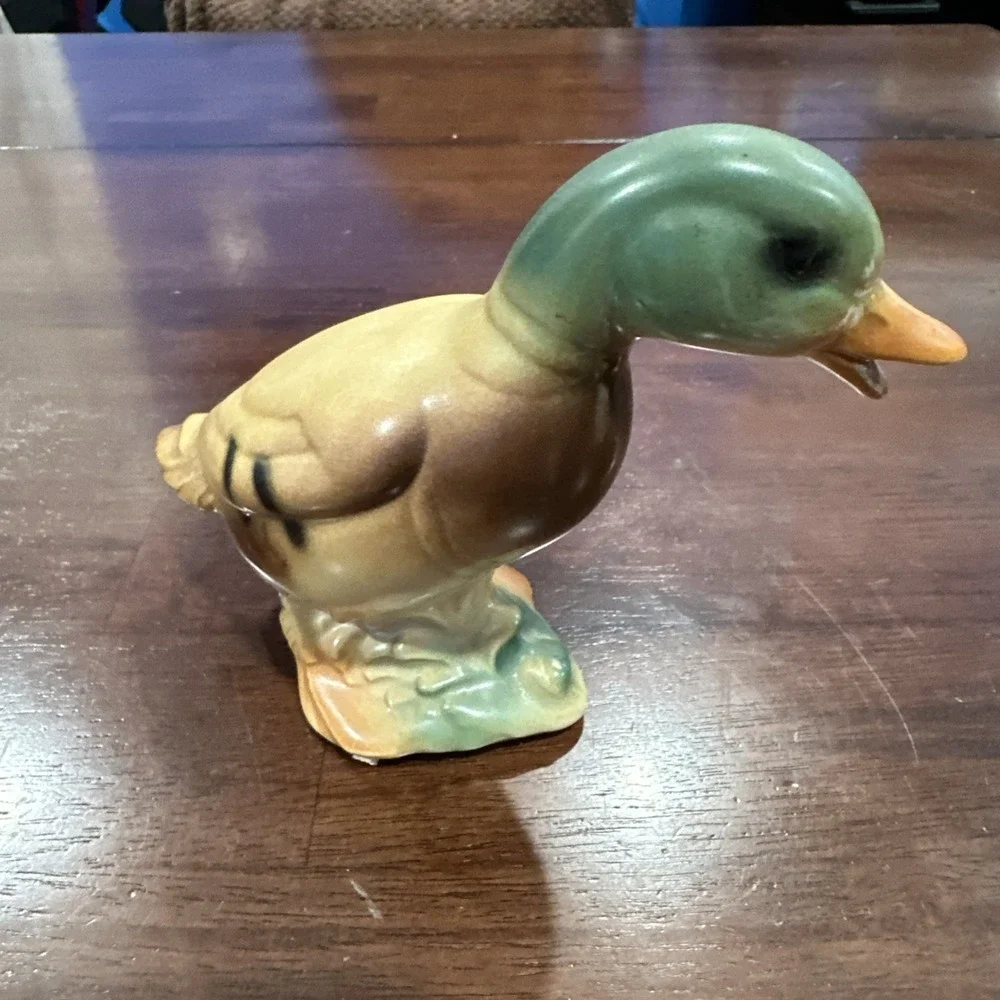 VINTAGE MALLARD DUCK‎ FIGURINE POSSIBLY ROYAL COPLEY? - 5